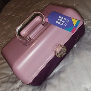 Caboodle On The Go Girl Makeup Organizer with Mirror Purple Pink